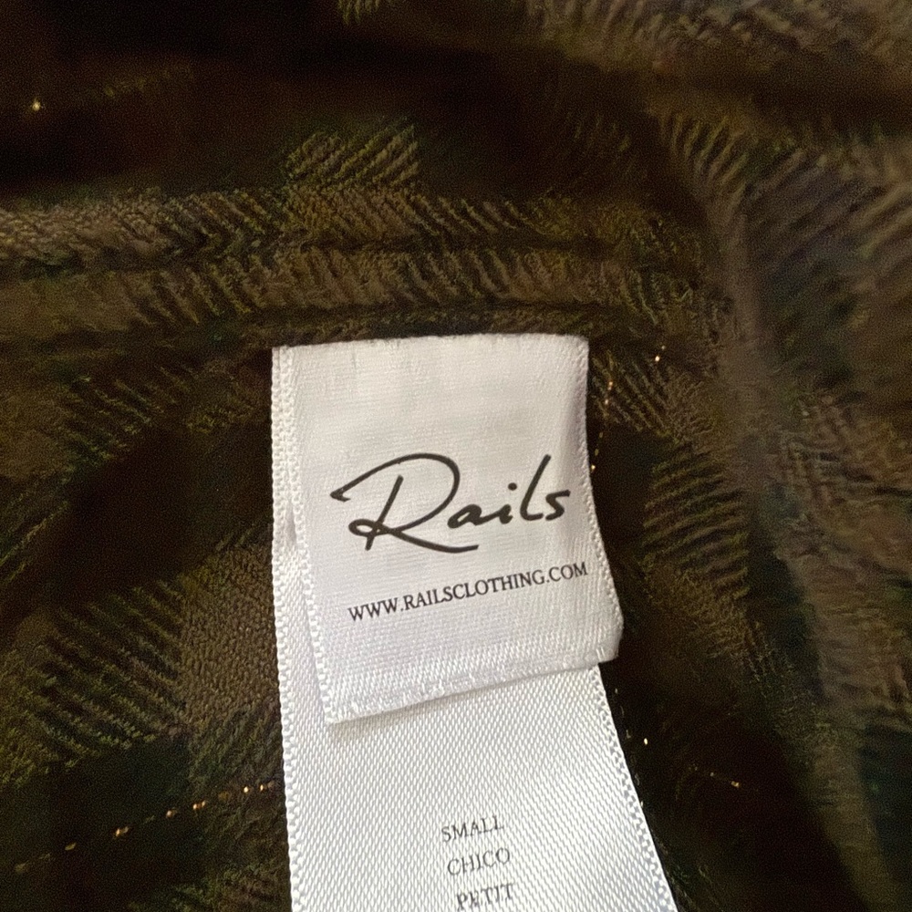 Rails Eloise Blouse In Fern Black With Lurex - image 3